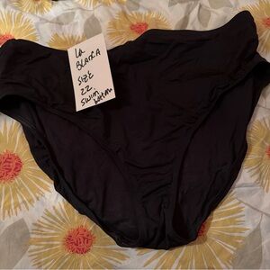 Black Swim Bottom la Blanca size 22